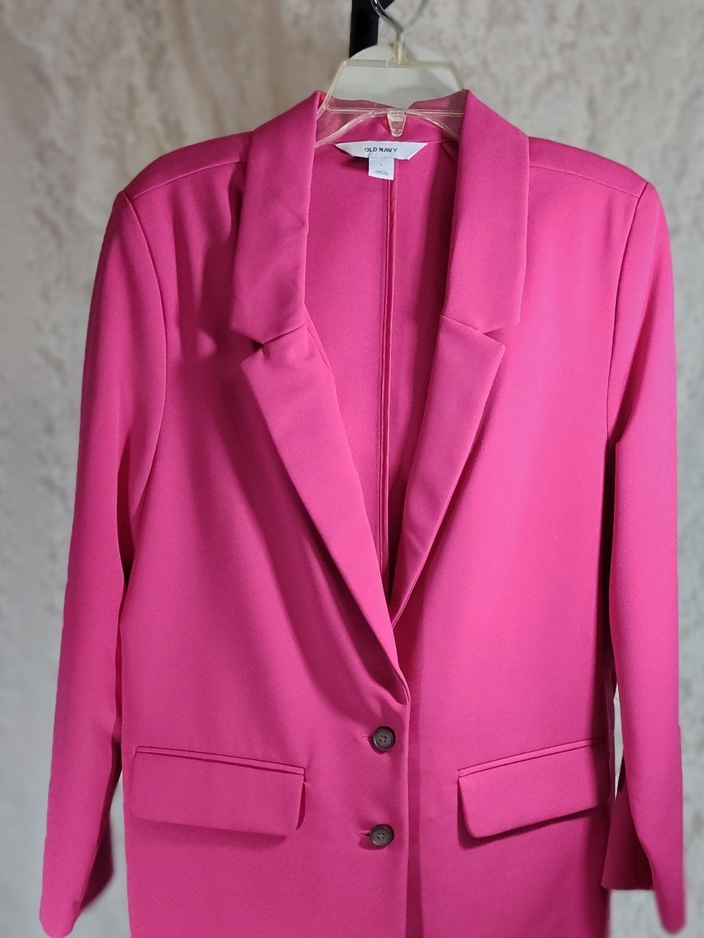 Old Navy Bright Pink Tailored Blazer Jacket